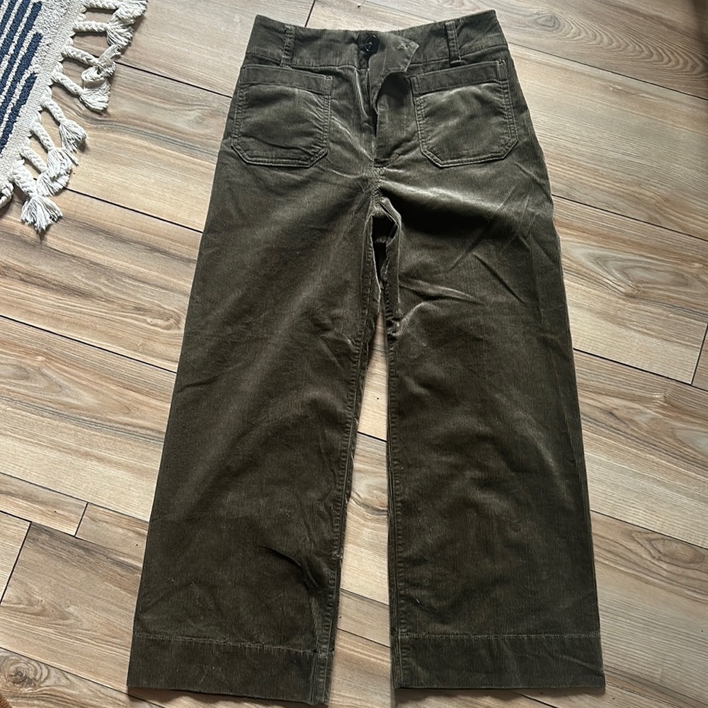 NWOT Anthropologie Maeve Wide Leg cropped pants